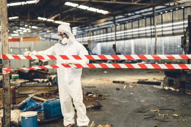 Professional Biohazard technician working in Oconto Falls, WI